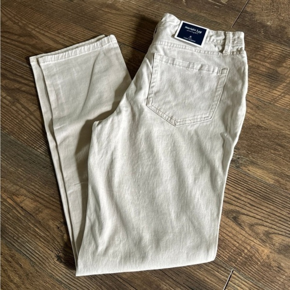 Charter Club Light Beige Straight Leg Pants